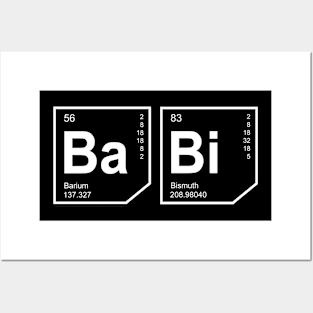 Chemistry Series - Ba Bi T-Shirt (Design 2) Posters and Art